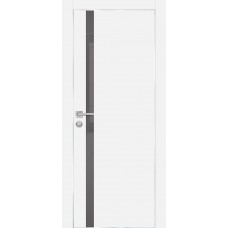 PX-8 PET белый матовый, 550*1900 серый лакоб. врезка под петли AGB и замок , Al-кр. с 4-х ст.