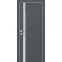 PX-8 PET графит матовый, 550*1900 лунный лакоб. врезка под петли AGB и замок , Al-кр. с 4-х ст.