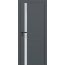 PX-8 PET графит матовый, 600*1900 лунный лакоб. врезка под петли AGB и замок , черная кр. с 4-х ст.