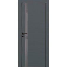 PX-8 PET графит матовый, 700*2000 серый лакоб. врезка под петли AGB и замок , черная кр. с 4-х ст.