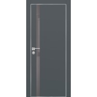 PX-8 PET графит матовый, 800*2000 серый лакоб. врезка под петли AGB и замок , Al-кр. с 4-х ст.