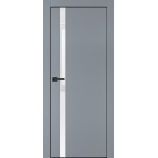 PX-8 PET серый матовый, 550*1900 белоснежный лакоб. врезка под петли AGB и замок , черная кр. с 4-х