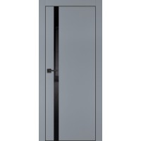 PX-8 PET серый матовый, 900*2000 черный лакоб. врезка под петли AGB и замок , черная кр. с 4-х ст.