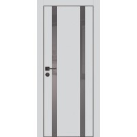 PX-9 PET агат матовый, 600*1900 серый лакоб. врезка под петли AGB и замок  черн.кр. с 4-х ст
