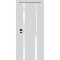 PX-9 PET агат матовый, 600*2000 белоснежный лакоб. врезка под петли AGB и замок  черн.кр. с 4-х ст
