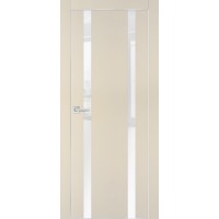 PX-9 PET бежевый матовый, 800*2000 белоснежный лакоб. врезка под петли AGB и замок  Al-кр. с 4-х ст