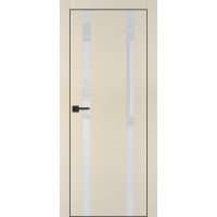 PX-9 PET бежевый матовый, 800*2000 лунный лакоб. врезка под петли AGB и замок  черн.кр. с 4-х ст