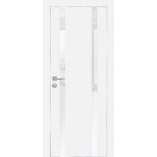 PX-9 PET белый матовый, 550*1900 белоснежный лакоб. врезка под петли AGB и замок  Al-кр. с 4-х ст