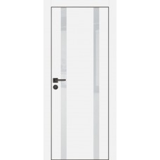 PX-9 PET белый матовый, 900*2000 лунный лакоб. врезка под петли AGB и замок  черн.кр. с 4-х ст