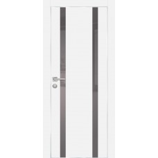 PX-9 PET белый матовый, 900*2000 серый лакоб. врезка под петли AGB и замок  Al-кр. с 4-х ст