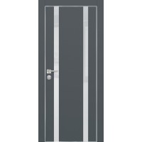 PX-9 PET графит матовый, 800*2000 лунный лакоб. врезка под петли AGB и замок  Al-кр. с 4-х ст