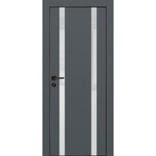 PX-9 PET графит матовый, 800*2000 лунный лакоб. врезка под петли AGB и замок  черн.кр. с 4-х ст