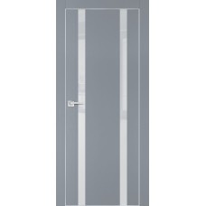 PX-9 PET серый матовый, 550*1900 лунный лакоб. врезка под петли AGB и замок  Al-кр. с 4-х ст