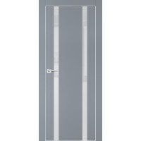 PX-9 PET серый матовый, 700*2000 лунный лакоб. врезка под петли AGB и замок  Al-кр. с 4-х ст