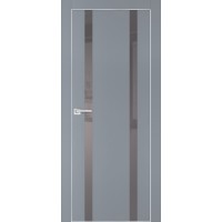 PX-9 PET серый матовый, 700*2000 серый лакоб. врезка под петли AGB и замок  Al-кр. с 4-х ст