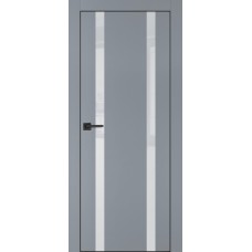 PX-9 PET серый матовый, 900*2000 лунный лакоб. врезка под петли AGB и замок  черн.кр. с 4-х ст