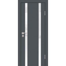 P-9 NEW PET графит матовый, 700*2000 стекло белоснежный лакобель