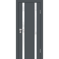 P-9 NEW PET графит матовый, 800*2000 стекло белоснежный лакобель