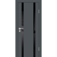 P-9 NEW PET графит матовый, 800*2000 стекло черный лакобель