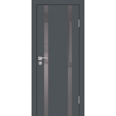 P-9 NEW PET графит матовый, 900*2000 стекло серый лакобель