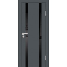 P-9 NEW PET графит матовый, 900*2000 стекло черный лакобель