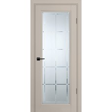 PSU-35 РР шеллгрей ДО 600*2000 стекло сатинат худ.гравировка