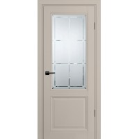 PSU-37 РР шеллгрей ДО 700*2000 стекло сатинат худ.гравировка