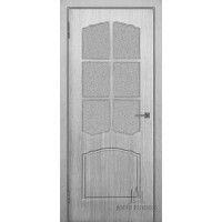 Дверь межкомнатная Альфа крем остекленная