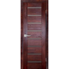Дверь межкомнатная Электра махагон остекленная