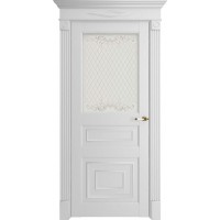 Дверь межкомнатная Флоренс (Florence) 62001 белый серена остекленная