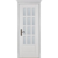 Дверь межкомнатная Грация эмаль белая остекленная Дверь межкомнатная Грация эмаль белая остекленная