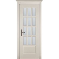 Дверь межкомнатная Грация эмаль слоновая кость остекленная
