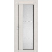 Дверь межкомнатная LIGHT 2112 капучино велюр остекленная