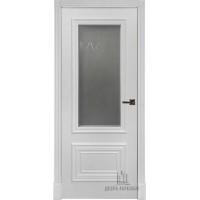 Дверь межкомнатная Престиж 1/2 эмаль белая остекленная Дверь межкомнатная Престиж 1/2 эмаль белая остекленная