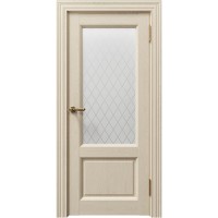 Дверь межкомнатная Соренто (Sorrento) 80010 блистер золото кремовый soft touch остекленная золото
