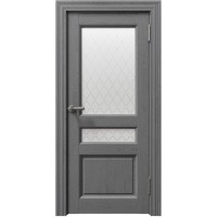 Дверь межкомнатная Соренто (Sorrento) 80014 атрацит soft touch остекленная