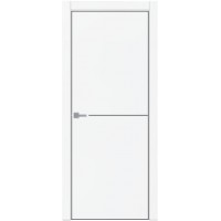 Дверь межкомнатная Тамбурат (Tamburat) 4102 аляска суперматовая черная кромка