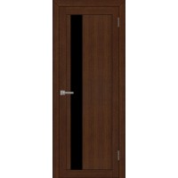 Дверь межкомнатная UniLine 30004 орех вельвет остекленная