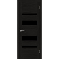 Дверь межкомнатная UniLine 30013 шоко велюр остекленная