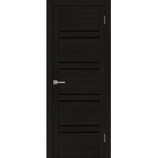 Дверь межкомнатная UniLine 30026 шоко велюр остекленная
