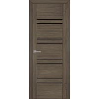 Дверь межкомнатная UniLine 30026 велюр графит остекленная