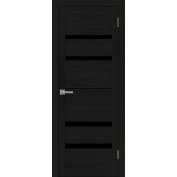 Дверь межкомнатная UniLine 30030 шоко велюр остекленная