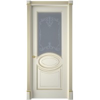 Дверь межкомнатная Верона 4 эмаль слоновая кость