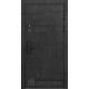 Дверь входная Флагман Доминион, цвет Бетон черный, панель - Лайн 1 цвет Галечный серый