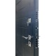 Дверь входная взломостойкая ALBERO BLACK, цвет Альберо Блэк Рисунок грань, панель - 62001 цвет Керамик Серена