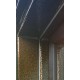 Дверь входная уличная Термо 3, цвет антик медь, панель - light 2110 (зеркало) цвет капучино велюр