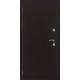 Дверь входная уличная Термо 3, цвет антик медь, панель - light 2110 (зеркало) цвет серый велюр
