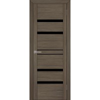 Дверь межкомнатная UniLine 30030 экошпон велюр графит остекленная