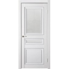 Дверь межкомнатная Деканто 4 покрытие soft touch белый бархат 