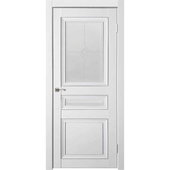 Дверь межкомнатная Деканто 4 покрытие soft touch белый бархат , купить за  11 450 р с доставкой по Москве